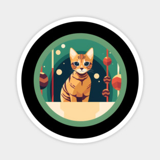 Bengal Cat Xmas Ornament, Love Cats Magnet
