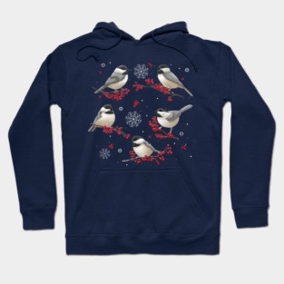 Winter Chickadees Hoodie