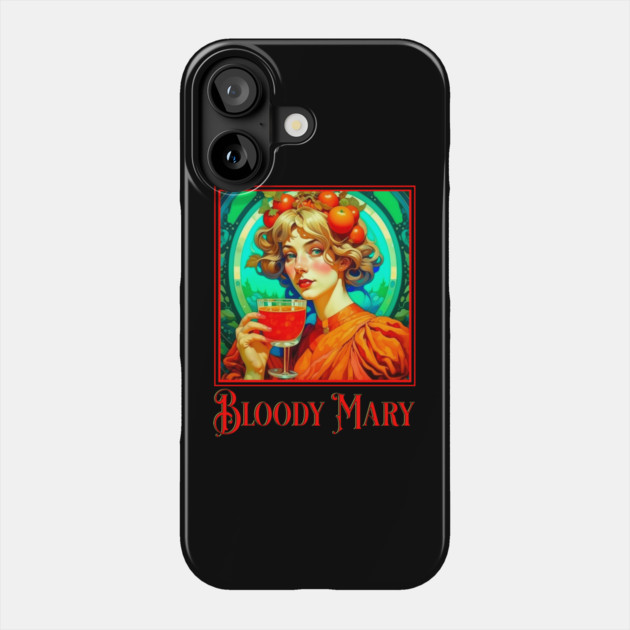 Bloody Mary Art Nouveau Phone Case by HolidayBug