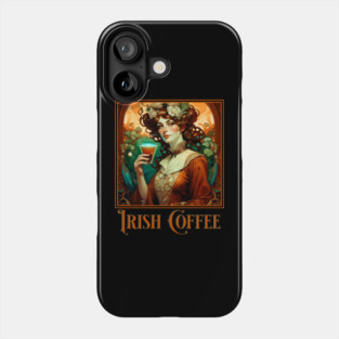 Irish Coffee Art Nouveau Phone Case