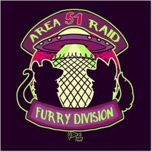 Furry Division (transparent version) Posters and Art