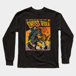 Wild West Ghost Rider Long Sleeve T-Shirt