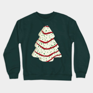 Christmas Tree Snack Cake Crewneck Sweatshirt