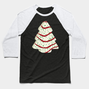 Christmas Tree Snack Cake Baseball T-Shirt