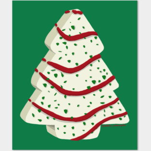 Christmas Tree Snack Cake Posters and Art
