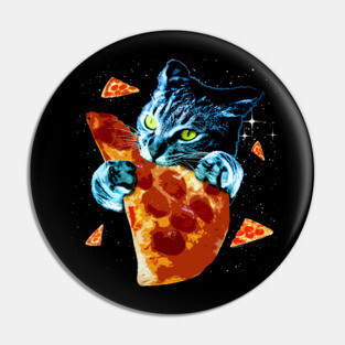 Pizza Cat in Space Pin
