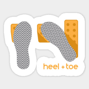 heel & toe Sticker
