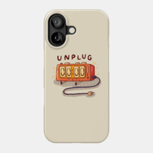 Unplug - Clock Phone Case