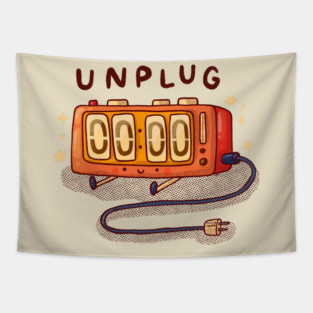 Unplug - Clock Tapestry