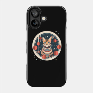 Bengal Cat Xmas Ornament, Love Cats Phone Case