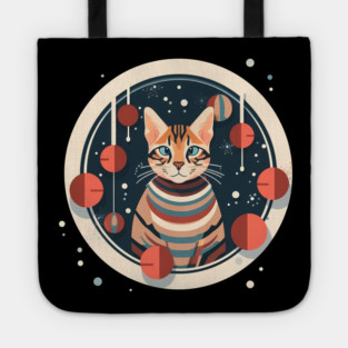 Bengal Cat Xmas Ornament, Love Cats Tote