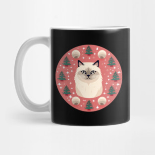 Birman Cat Xmas Ornament, Love Cats Mug