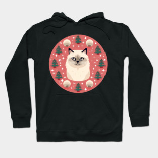 Birman Cat Xmas Ornament, Love Cats Hoodie
