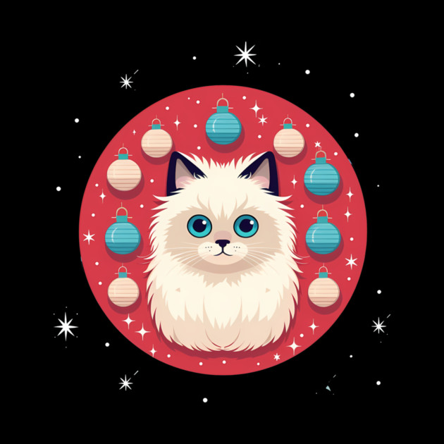 Birman Cat Xmas Ornament, Love Cats by logiamerch