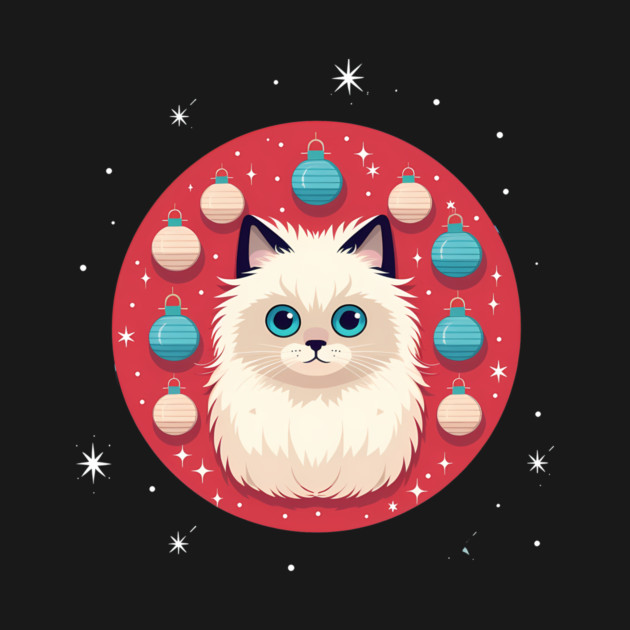 Birman Cat Xmas Ornament, Love Cats by logiamerch
