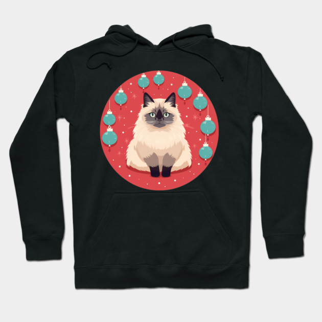 Birman Cat Xmas Ornament, Love Cats Hoodie by logiamerch