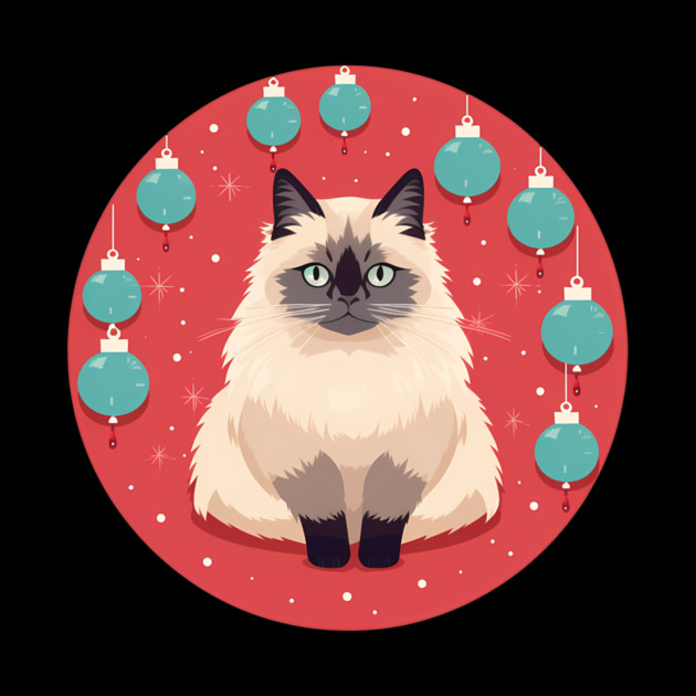 Birman Cat Xmas Ornament, Love Cats by logiamerch