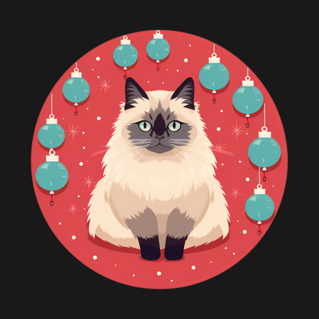 Birman Cat Xmas Ornament, Love Cats by logiamerch