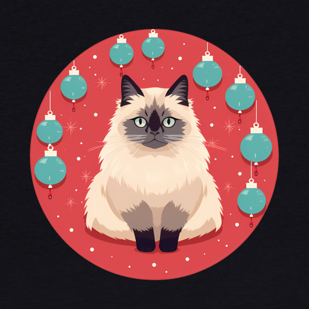 Birman Cat Xmas Ornament, Love Cats by logiamerch