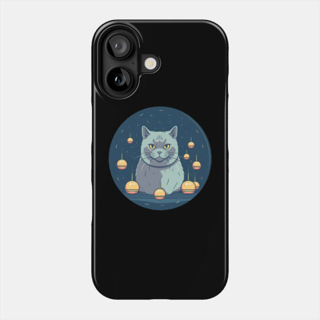 British Shorthair Cat Xmas Ornament, Love Cats Phone Case by logiamerch