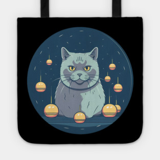 British Shorthair Cat Xmas Ornament, Love Cats Tote