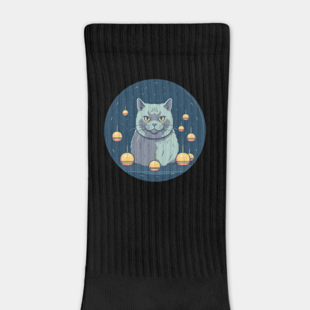 British Shorthair Cat Xmas Ornament, Love Cats by logiamerch