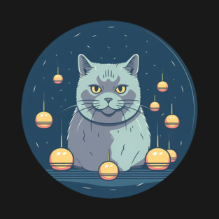 British Shorthair Cat Xmas Ornament, Love Cats T-Shirt