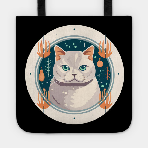 British Shorthair Cat Xmas Ornament, Love Cats Tote by logiamerch
