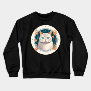British Shorthair Cat Xmas Ornament, Love Cats Crewneck Sweatshirt