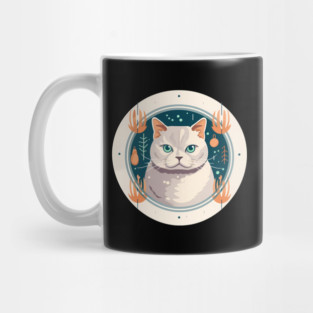 British Shorthair Cat Xmas Ornament, Love Cats Mug