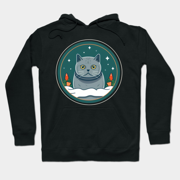 British Shorthair Cat Xmas Ornament, Love Cats Hoodie by logiamerch