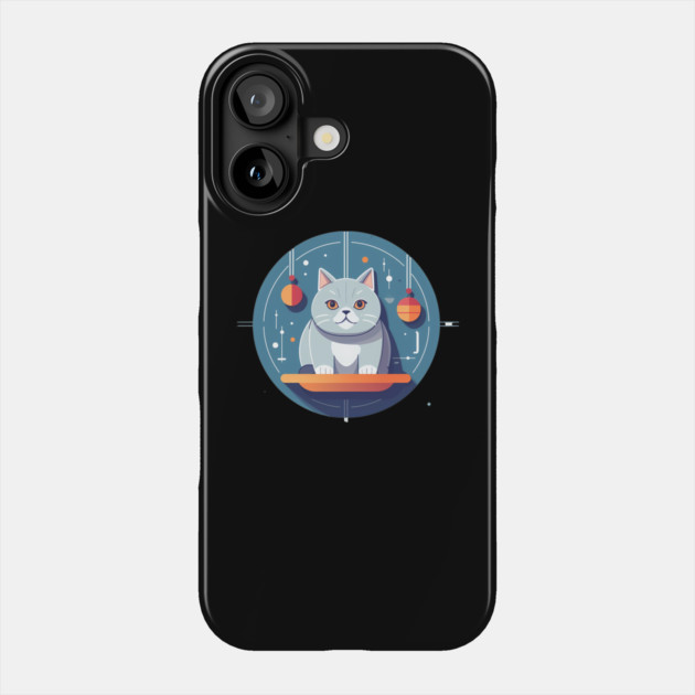 British Shorthair Cat Xmas Ornament, Love Cats Phone Case by logiamerch