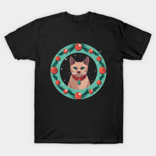 Burmese Cat Xmas Ornament, Love Cats T-Shirt