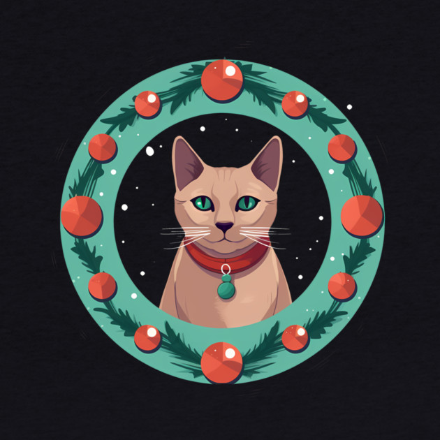 Burmese Cat Xmas Ornament, Love Cats by logiamerch