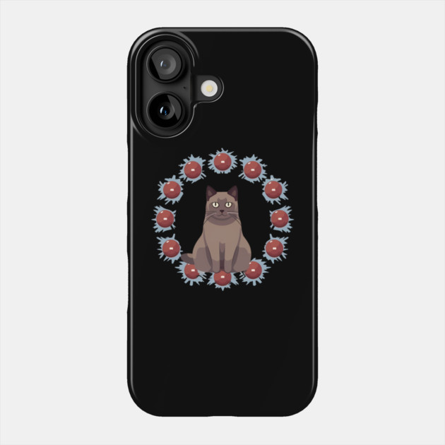 Burmese Cat Xmas Ornament, Love Cats Phone Case by logiamerch
