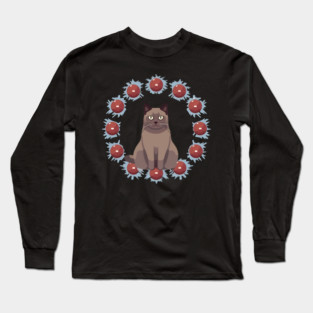 Burmese Cat Xmas Ornament, Love Cats Long Sleeve T-Shirt