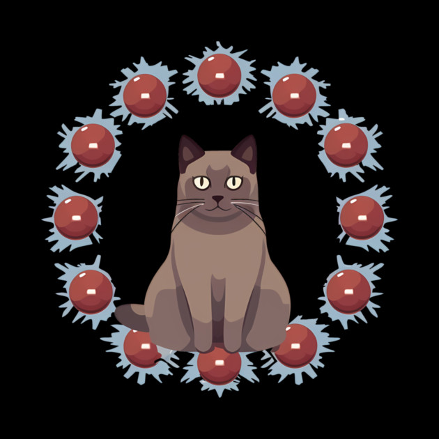 Burmese Cat Xmas Ornament, Love Cats by logiamerch