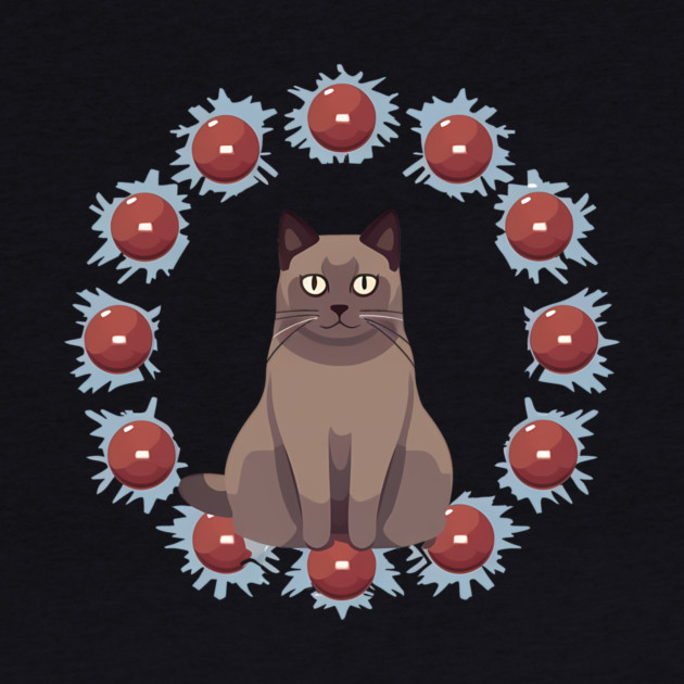 Burmese Cat Xmas Ornament, Love Cats by logiamerch