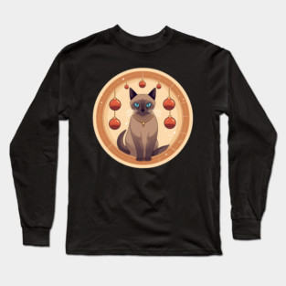 Burmese Cat Xmas Ornament, Love Cats Long Sleeve T-Shirt