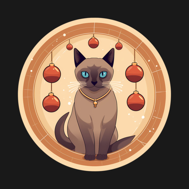 Burmese Cat Xmas Ornament, Love Cats by logiamerch