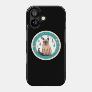 Burmese Cat Xmas Ornament, Love Cats Phone Case