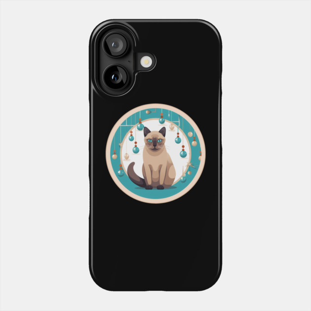 Burmese Cat Xmas Ornament, Love Cats Phone Case by logiamerch