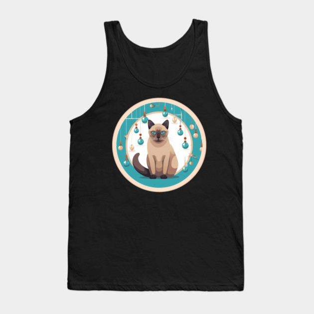 Burmese Cat Xmas Ornament, Love Cats Tank Top by logiamerch