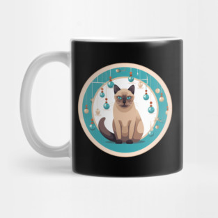 Burmese Cat Xmas Ornament, Love Cats Mug