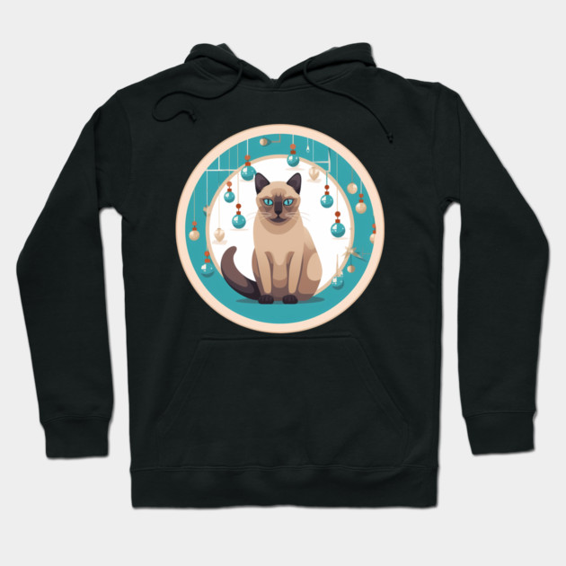 Burmese Cat Xmas Ornament, Love Cats Hoodie by logiamerch