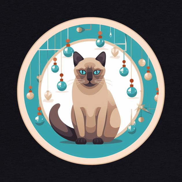 Burmese Cat Xmas Ornament, Love Cats by logiamerch