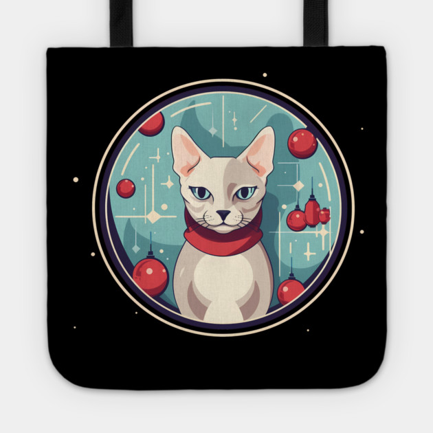 Devon Rex Cat Xmas Ornament, Love Cats Tote by logiamerch