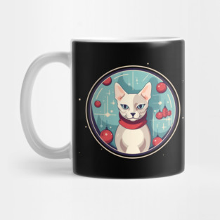 Devon Rex Cat Xmas Ornament, Love Cats Mug