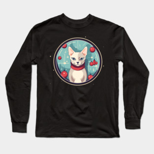 Devon Rex Cat Xmas Ornament, Love Cats Long Sleeve T-Shirt