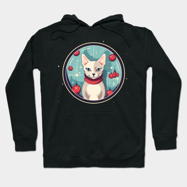 Devon Rex Cat Xmas Ornament, Love Cats Hoodie by logiamerch